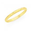 9ct-Gold-Half-Round-Diamond-Cut-Fine-Stacker-Ring-Size-O Sale