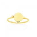 9ct-Gold-Beaded-Disc-Ring Sale