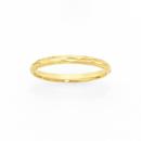 9ct-Gold-Dashed-Cut-Stacker-Ring Sale