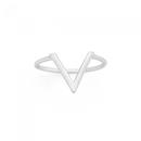 Silver-Geo-V-Shape-Ring Sale