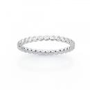 Silver-CZ-Fine-Bezel-Stacker-Ring-Size-O Sale