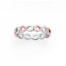 Silver-and-Rose-Gold-Plated-Infinity-Friendship-Ring Sale