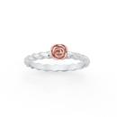 Silver-and-Rose-Gold-Plated-Rose-Twist-Friendship-Ring Sale