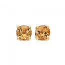 9ct-Gold-Citrine-5mm-Stud-Earrings Sale