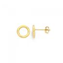 9ct-Gold-8mm-Open-Circle-Stud-Earrings Sale