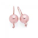 9ct-Rose-Gold-10mm-Euroball-Earrings Sale