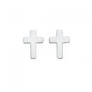 Silver-Cross-Stud-Earrings Sale