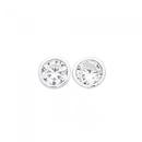 Silver-5mm-Bezel-Set-CZ-Stud-Earrings Sale