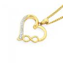 9ct-Gold-Diamond-Infinity-Heart-Pendant Sale