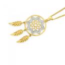 9ct-Gold-Diamond-Dreamcatcher-Pendant Sale