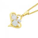 9ct-Gold-Opal-Diamond-Heart-Pendant Sale