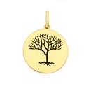 9ct-Gold-Black-Enamel-Tree-of-Life-Pendant Sale
