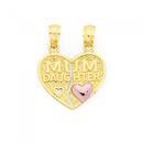 9ct-Gold-Mum-Daughter-Break-Pendant Sale