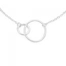 Sterling-Silver-Double-Open-Circle-Necklet Sale