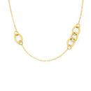 9ct-Gold-70cm-Multi-Rings-Trace-Chain Sale