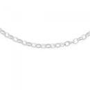 Silver-50cm-Oval-Belcher-Chain Sale