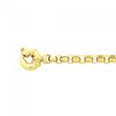 9ct-Gold-19cm-Solid-Belcher-Bolt-Ring-Bracelet Sale