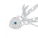 Silver-Turquoise-Dream-catcher-Padlock-Bracelet Sale