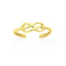 9ct-Gold-Double-Infinity-Knot-Toe-Ring Sale