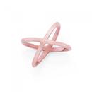 Rose-Gold-Plated-Stainless-Steel-Geo-Crossover-Ring Sale