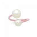 Rose-Steel-Synthetic-Pearl-Ring Sale