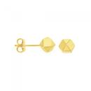 9ct-Gold-on-Silver-7mm-Prism-Stud-Earrings Sale