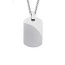 MY-Steel-Plain-Satin-Finish-Dogtag-With-Chain Sale