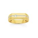 9ct-Gold-Two-Tone-Diamond-Gents-Dress-Ring Sale