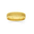9ct-Gold-6mm-Satin-Finish-Comfort-Fit-Band Sale