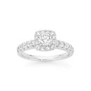 18ct-White-Gold-Diamond-Halo-Shoulder-Set-Ring Sale