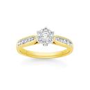 9ct-Gold-Diamond-Cluster-Ring Sale