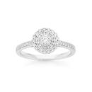 9ct-White-Gold-Diamond-Cluster-Halo-Ring Sale