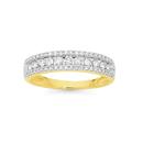 9ct-Gold-Diamond-Three-Row-Band Sale