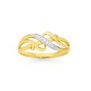 9ct-Gold-Diamond-Swirl-Crossover-Ring Sale