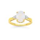 9ct-Gold-Opal-Diamond-Dress-Ring Sale