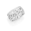 Silver-CZ-Filigree-Scroll-Ring Sale