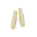 9ct-Gold-Diamond-Huggie-Earrings Sale