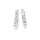 9ct-White-Gold-Diamond-Twist-Huggie-Earrings Sale