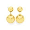 9ct-Gold-Duo-Ball-Stud-Earrings Sale