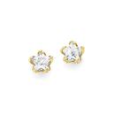 9ct-Gold-CZ-Star-Stud-Earrings Sale