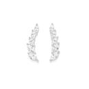 Silver-Marquise-Cubic-Zirconia-Earcurve-Earrings Sale