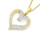 9ct-Gold-Diamond-Heart-Pendant Sale