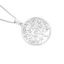 9ct-White-Gold-Diamond-Tree-of-Life-in-Circle-Pendant Sale