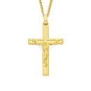 9ct-Gold-45mm-Curcifix-Cross-Pendant Sale