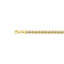 9ct-Gold-Two-Tone-19cm-Flat-Wheat-Bracelet Sale