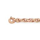 9ct-Rose-Gold-20cm-Triple-Oval-Belcher-Bolt-Ring-Bracelet Sale