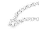 Silver-19cm-Belcher-Bolt-Ring-Bracelet Sale