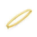 9ct-Gold-4x45mm-Half-Round-Oval-Hinged-Childs-Bangle Sale