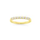 9ct-Gold-Diamond-Round-Brilliant-Cut-Bar-Set-Band Sale