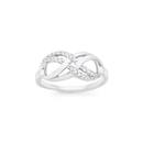 Silver-CZ-Double-Infinity-Ring Sale